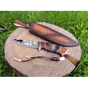 ФАРАОН ніж ручної роботи майстра студії GARAGE ART, сталь ламінат К390, 63 HRC. Photo 2